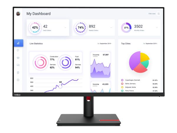 Lenovo ThinkVision T32p-30 - LED-Monitor - 80 cm (31.5")
