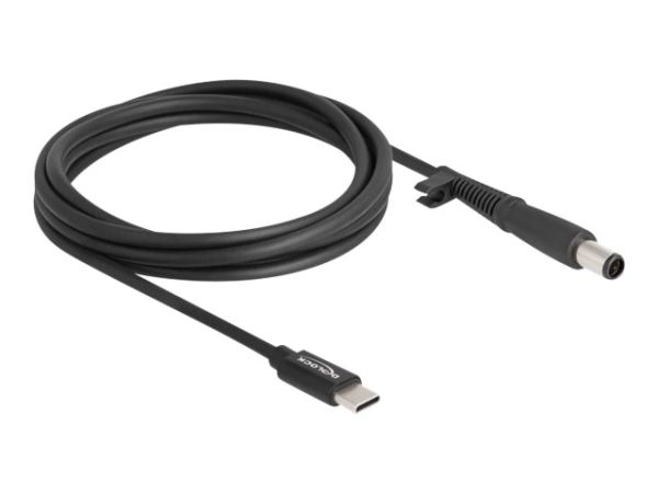 Delock Stromkabel - 24 pin USB-C (M) zu Gleichstromstecker 7,4 x 5,0 mm (M)