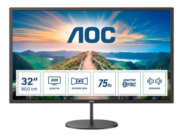 AOC Q32V4 - LED-Monitor - 81.3 cm (32") (31.5" sichtbar)