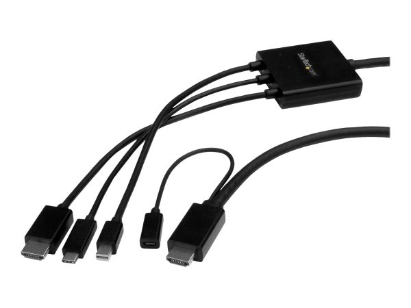 StarTech.com USB-C, HDMI oder Mini DisplayPort auf HDMI Konverterkabel - 2m - USB Typ-C HDMI oder Mi