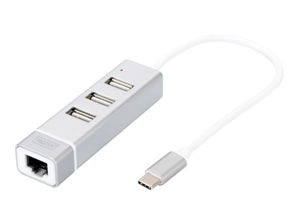 A0793057_ASSMANN 3-Port HubundLAN-Adapter m.Typ USB 2.0, 3-Port HUB und Fast Ethernet LAN Adapter_DA-70253_1
