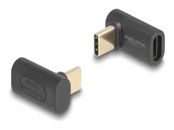 Delock USB-Adapter - 24 pin USB-C (M) gewinkelt zu 24 pin USB-C (W)