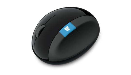 MS-Mouse Sculpt Ergonomic schwarz kabellos USB 1000dpi