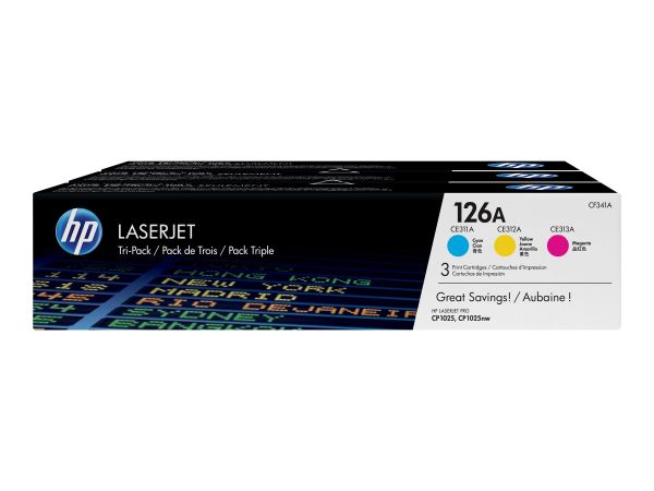 HP Toner 126A cyan/magenta/gelb f. LaserJet Pro 100 M175a/nw/Pro M275