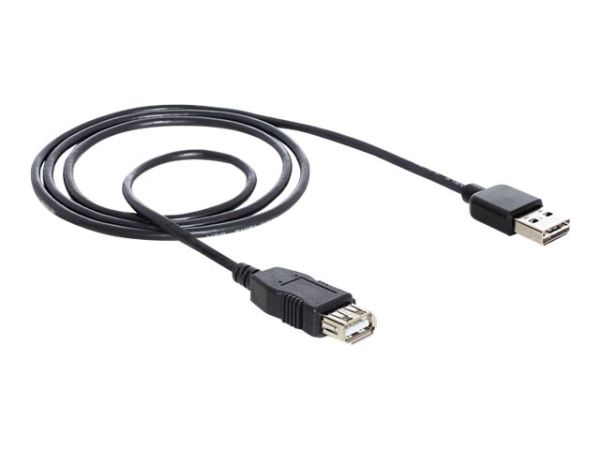 A0497230_Delock EASY-USB 2.0-A - USB 2.0-A, 2m 2m USB A USB A Männlich Weiblich Schwarz USB Kabel_83371_1