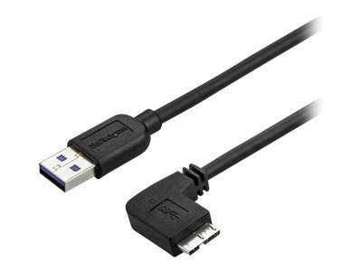 StarTech.com 2m Micro USB 3.0 Kabel - USB A zu rechts gewinkelt Micro B USB Anschlusskabel - M/M - U