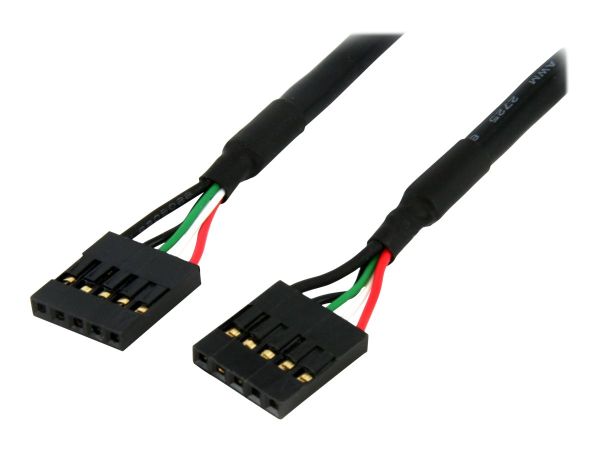 StarTech.com 5pin Internes USB Kabel, 2x Stiftbuchse - 30 cm USB 2.0 IDC Kabel für Mainboard anschlu
