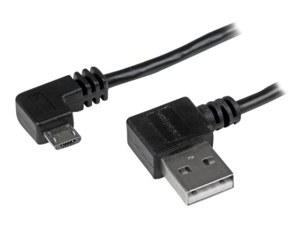 StarTech.com Micro USB Kabel mit rechts gewinkelten Anschlüssen - Stecker/Stecker - 1m - USB A zu Mi