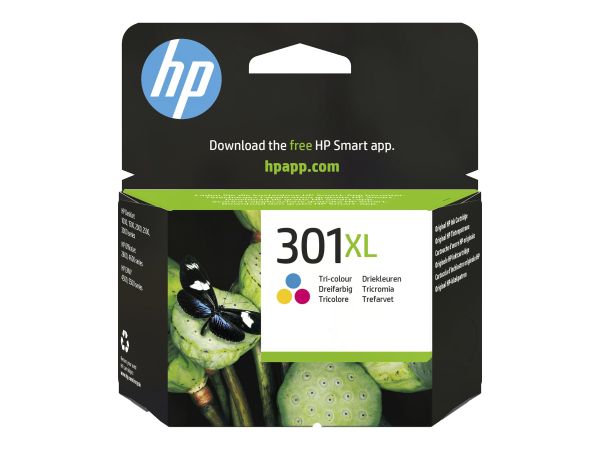 HP 301XL - 6 ml - Hohe Ergiebigkeit - Farbe (Cyan, Magenta, Gelb)