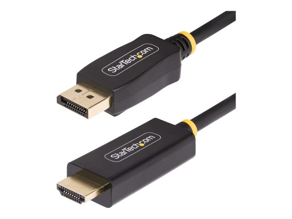 StarTech.com 9.8ft (3m) DisplayPort to HDMI Adapter Cable, 4K 60Hz with HDR, DP to HDMI 2.0b, Active