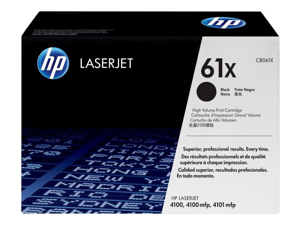 HP 61X - Hohe Ergiebigkeit - Schwarz - original - LaserJet - Tonerpatrone (C8061X)