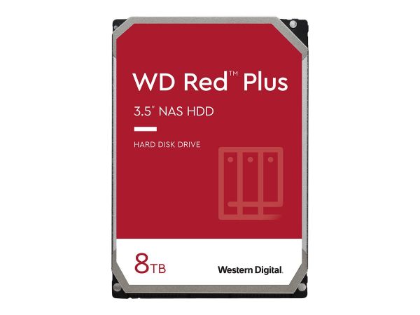 WD Red Plus NAS HDD 3.5", 8 TB, 5400rpm