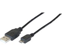 exertis Connect Hypertec 149693-HY - 3 m - USB A - Micro-USB B - USB 2.0 - 480 Mbit/s - Schwarz