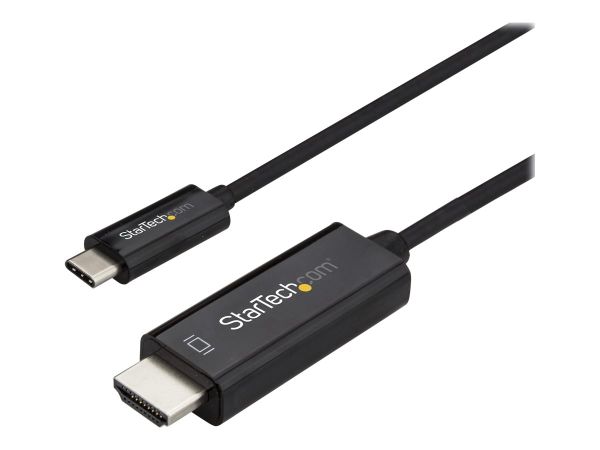 StarTech.com 3ft (1m) USB C to HDMI Cable, 4K 60Hz USB Type C to HDMI 2.0 Video Adapter Cable, Thund