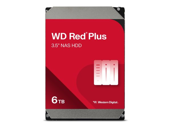 WD Red Plus WD60EFPX - Festplatte - 6 TB - intern - 3.5" (8.9 cm)