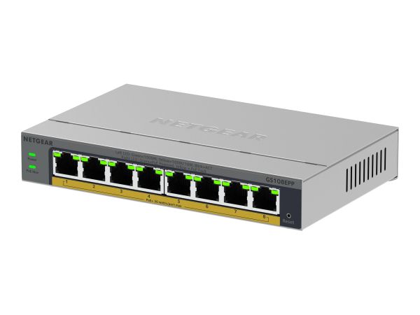 Netgear Easy Smart GS108EPP - Switch - high-power