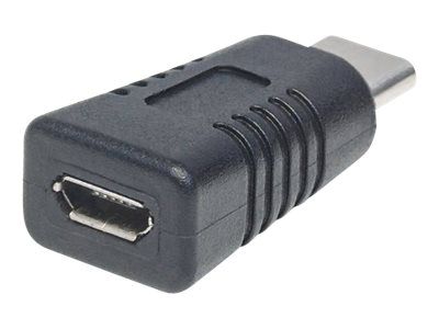 Manhattan USB-C to Micro-USB Adapter, Male to Female, 5 Gbps (USB 3.2 Gen1 aka USB 3.0)