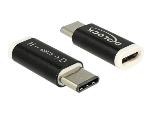 Delock USB-Adapter - USB-C (M) bis Micro-USB Typ B (W)