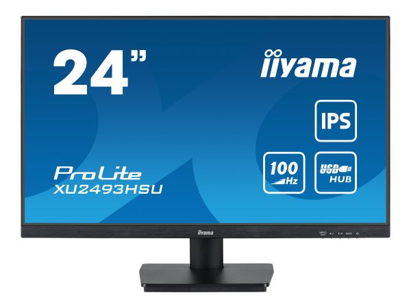 iiyama ProLite XU2493HSU-B6 61 cm (24") 1920 x 1080 FHD IPS 250 cd/m² 1 ms mattschwarz