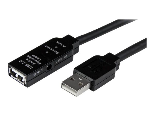 StarTech.com 15m USB 2.0 Repeater Kabel - Aktives USB Verlängerungskabel mit Signalverstärker - 1 x