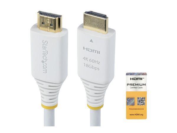 StarTech.com 6ft (1.8m) Premium Certified High Speed HDMI Cable, 4K60Hz