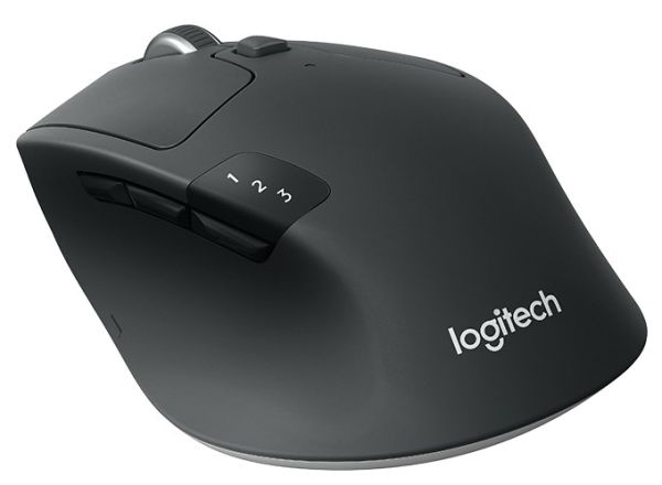 A0809221_Logitech M720 RF kabellos + Bluetooth Optisch 1000DPI rechts Schwarz, Weiß Maus_910-004791_1
