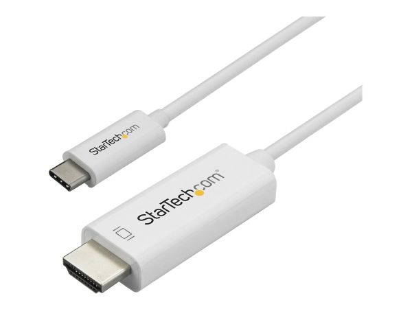 StarTech.com 3ft (1m) USB C to HDMI Cable, 4K 60Hz USB Type C to HDMI 2.0 Video Adapter Cable, Thund