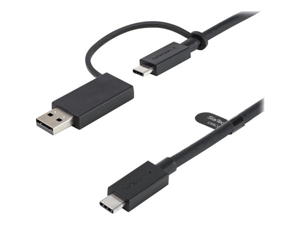 StarTech.com 1m USB-C Kabel mit USB-A Adapter Dongle - Hybrid 2-in-1 USB-C Kabel mit USB-A - USB-C a
