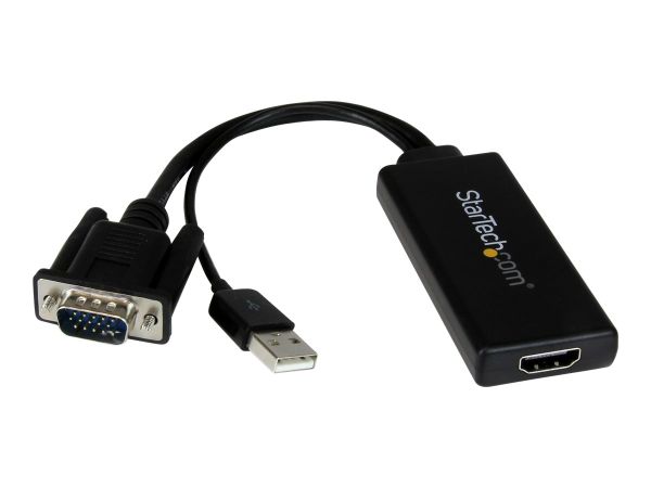 StarTech.com VGA-auf-HDMI-Adapter mit USB-Audio & -Stromversorgung - Mobiler VGA-auf-HDMI-Konverter