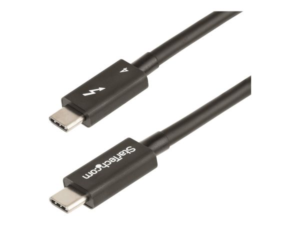 StarTech.com 1.6ft (50cm) Thunderbolt 4 Cable, 40Gbps, 100W Power Delivery, 4K/8K Video Support, Int