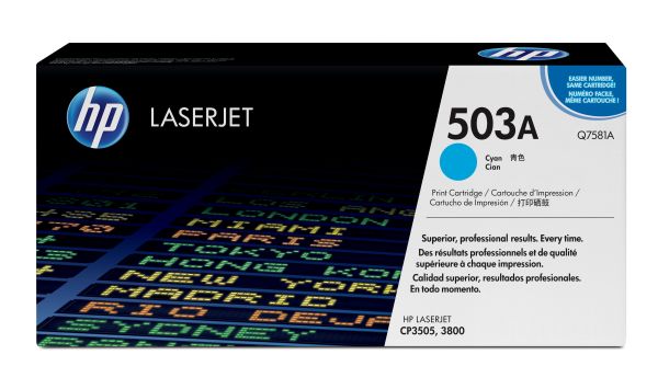HP Toner Q7581A cyan für HP Color LaserJet 3800