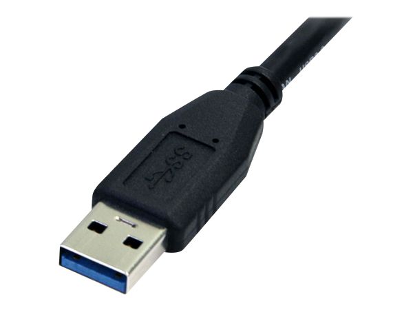 StarTech.com 0,5m USB 3.0 A auf Micro B Kabel - St/St - Schwarz - 50cm SuperSpeed USB 3.0 Anschlussk