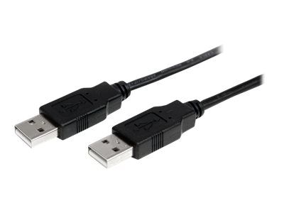 StarTech.com 1m USB 2.0 A auf A Kabel - USB Anschlusskabel Stecker/Stecker - Schwarz - USB-Kabel - U