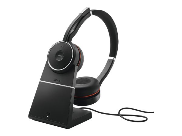 Evolve 75 MS Bluetooth On-Ear Headset Noise-Cancelling kabellos Ladestation