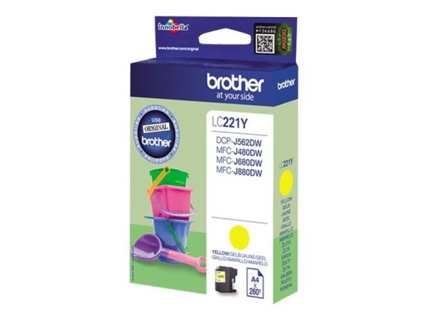 Brother LC221Y - Gelb - original - Tintenpatrone