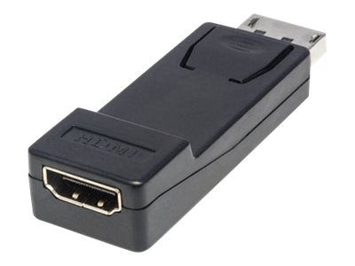 Manhattan DisplayPort 1.1 to HDMI Adapter, 1080p@60Hz, Male to Female, Black, DP With Latch, Not Bi-
