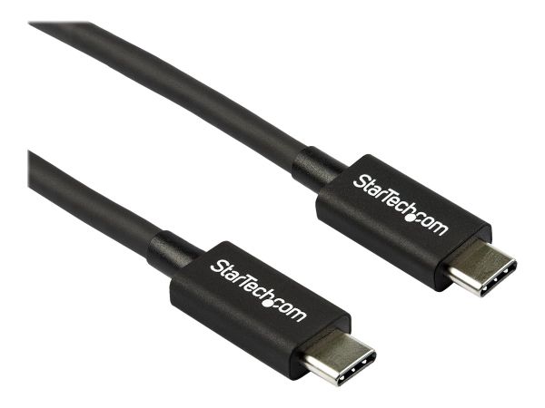 StarTech.com 2.6ft (80cm) Thunderbolt 3 Cable, 40Gbps, 100W PD, 4K/5K Video, Thunderbolt-Certified,