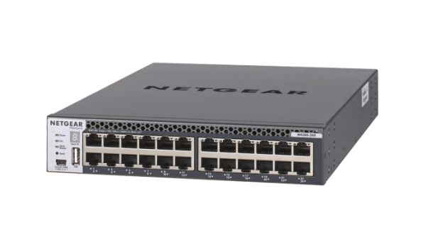 A0788913_Netgear M4300-24X - Switch - L3 - verwaltet - 24 x 10 Gigabit Ethernet + 4 x 10 Gigabit SFP+, gemeinsam genutzt_XSM4324CS-100NES_1