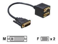 Delock VGA-Adapter - HD-15 (VGA) (W) zu DVI-I (M)