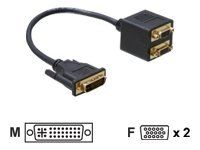 Delock VGA-Adapter - HD-15 (VGA) (W) zu DVI-I (M)