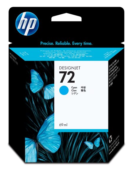 HP Tintenpatrone Nr. 72 cyan 69ml für HP Designjet T610/T770/T1100