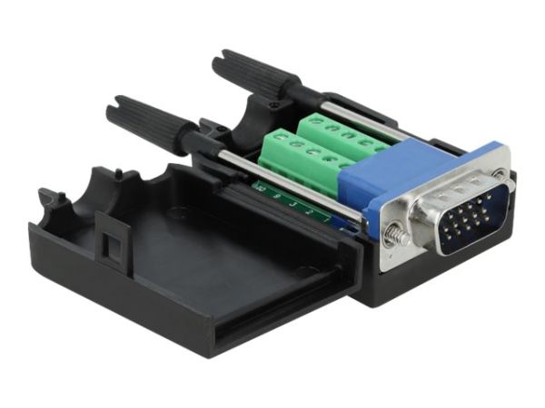 Delock VGA-Adapter - DB-15 (M) zu 10-poliger Anschlussblock
