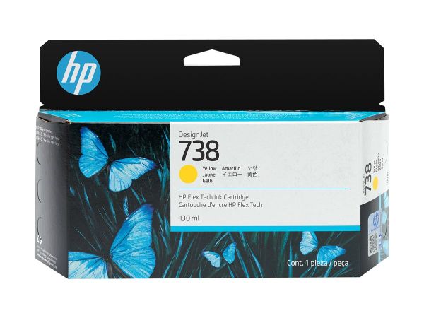HP 738 - 130 ml - Gelb - original - DesignJet