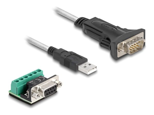 Delock USB / Serienkabel-Set - USB (M) zu DB-9 (M)