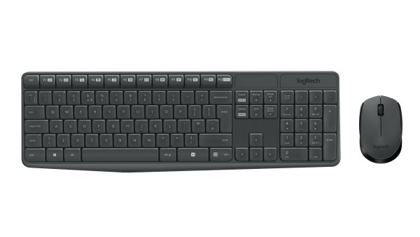 MK235 Tastatur + Maus wireless grau