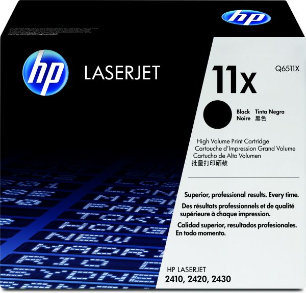 HP Toner Q6511X schwarz für HP LaserJet 2410/20/30 ca.12.000 Seiten