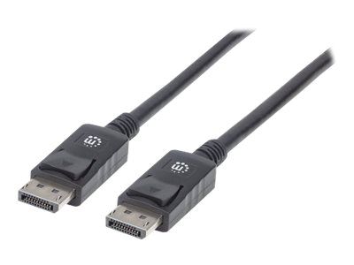 Manhattan DisplayPort 1.2 Cable, 4K@60hz, 2m, Male to Male, Equivalent to Startech DISPL2M, With Lat