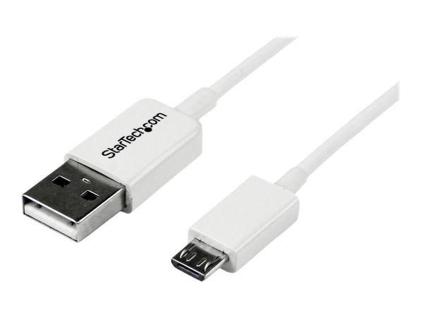 StarTech.com 1m USB 2.0 A auf Micro USB B Kabel - USB A / Micro B Datenkabel / Anschlusskabel - Weiß
