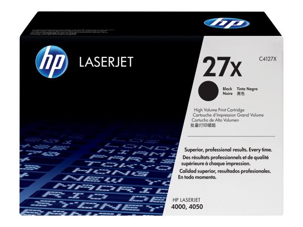 HP 27X - Hohe Ergiebigkeit - Schwarz - original - LaserJet - Tonerpatrone (C4127X)