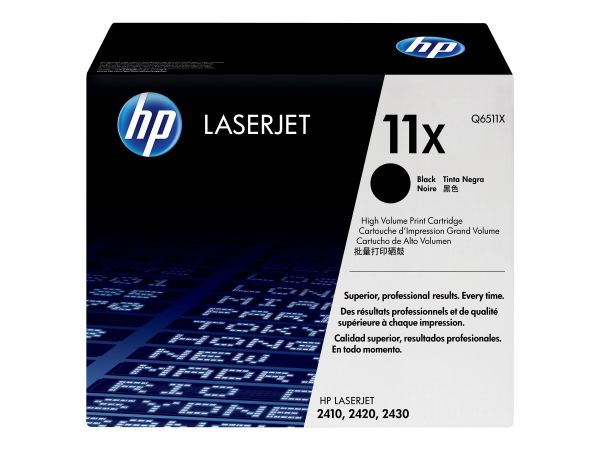 HP Toner Q6511X schwarz für HP LaserJet 2410/20/30 ca.12.000 Seiten